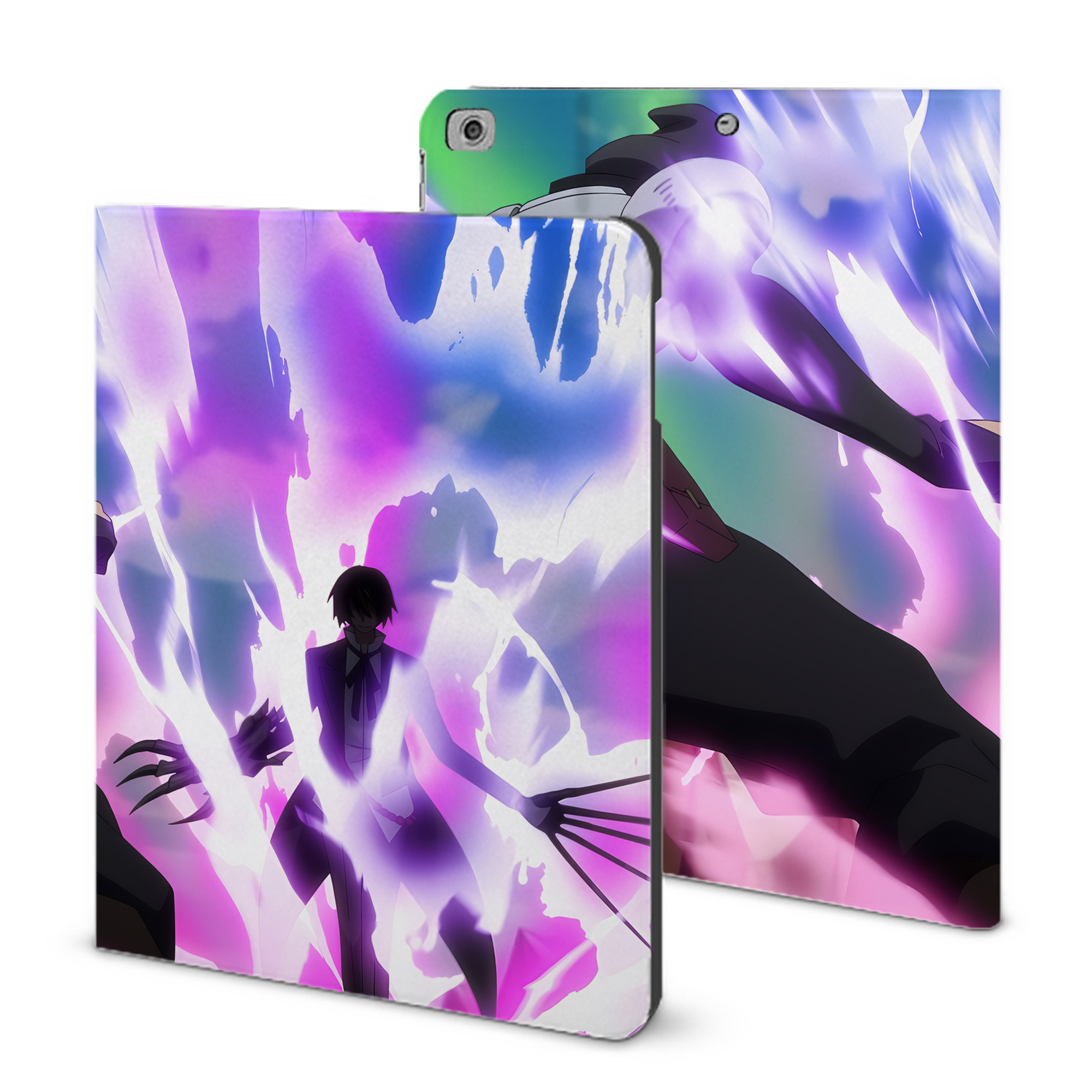 （画像用） 転スラ Regarding Reincarnated to Slime IPad ケース ブック型 PUレザー TPU 耐衝撃 軽量 薄型 ペン収納なし 全面保護 IPad 各モデル対応